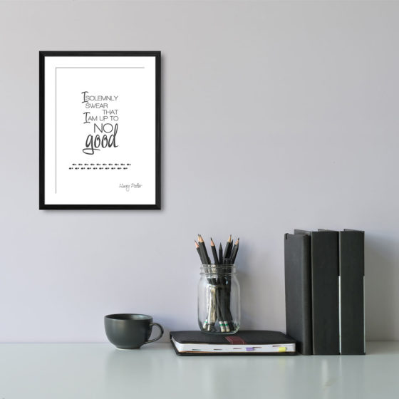 Harry Potter I Solemnly Swear Quote Harry Potter Print - Image 2