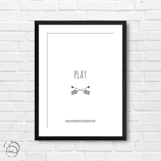 Minimalist Boho Nursery Play Print